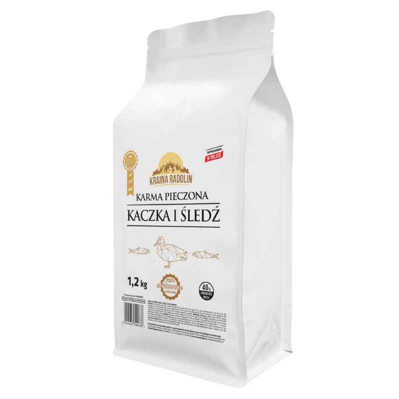 Karma sucha dla psa - Kaczka i śledź 1,2kg