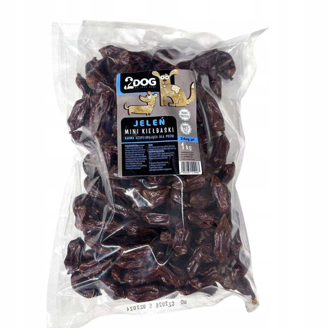 2Dog Mini Kiełbaski JELEŃ 1 Kg