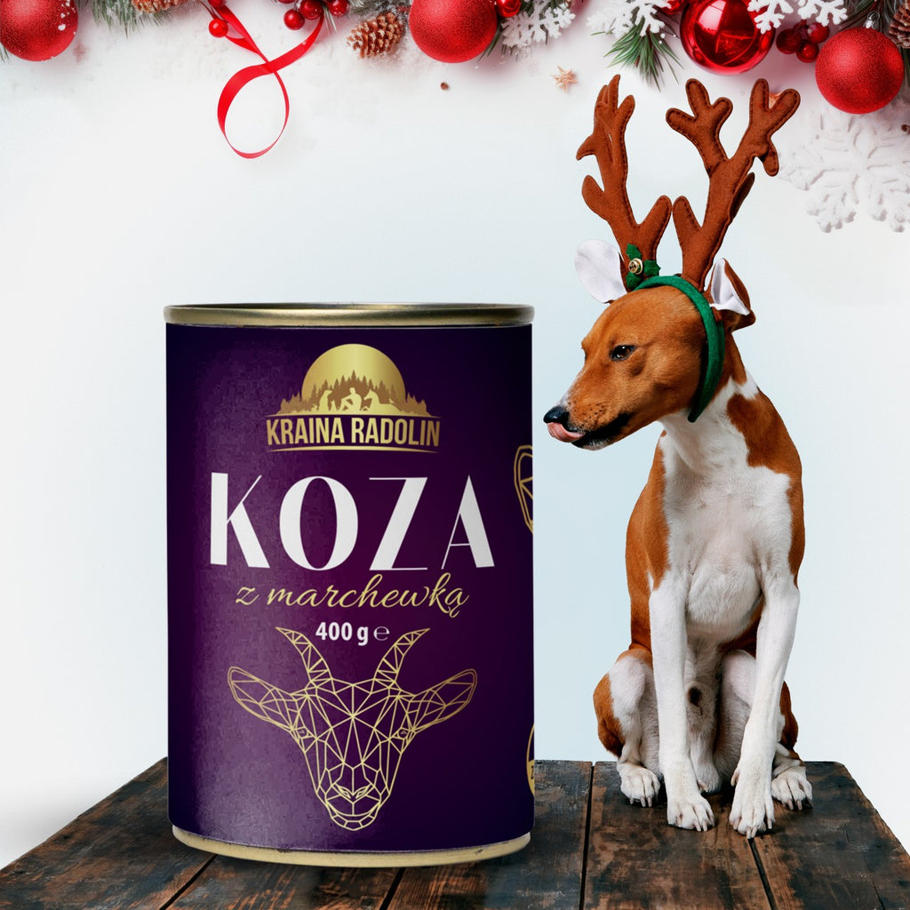 Kraina Radolin 400g Koza z marchewką 50% mięsa karma mokra