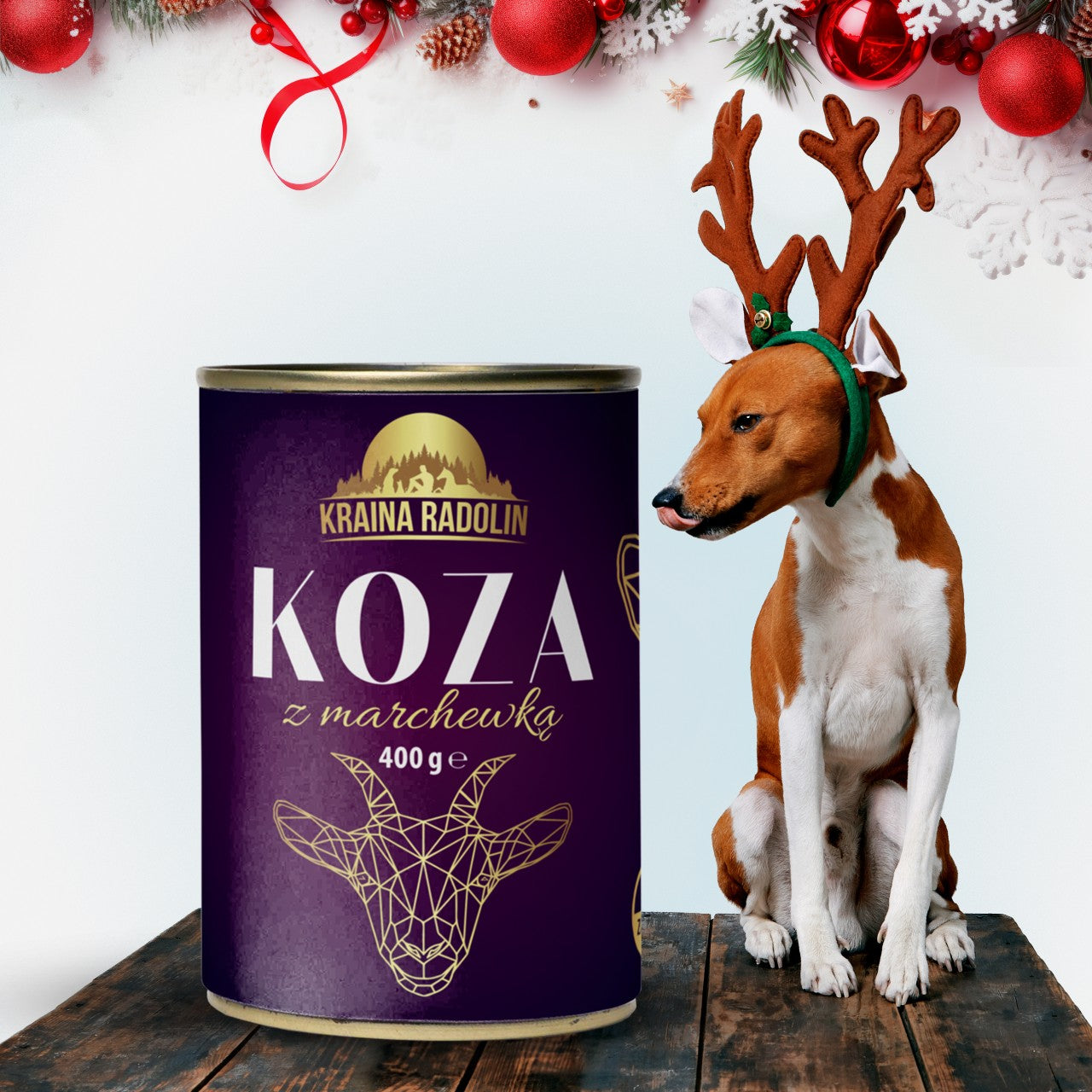 Kraina Radolin 400g Koza z marchewką 50% mięsa karma mokra