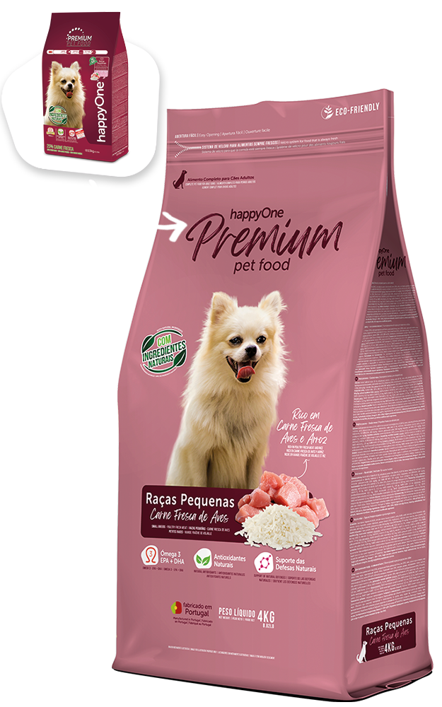 Happyone Small Breeds Poultry Fresh Meat dla ras małych 4kg
