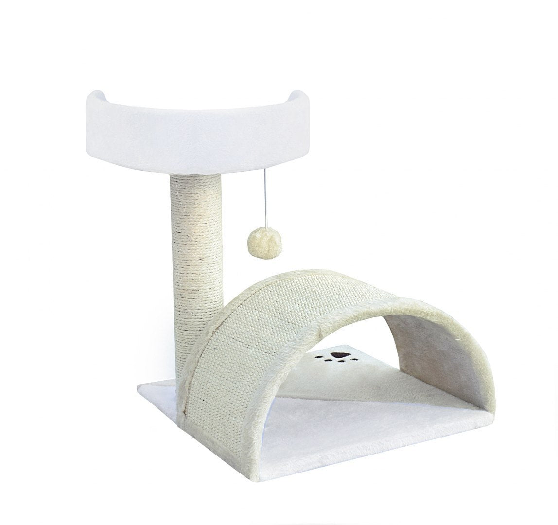 DRAPAK DLA KOTA MAY LEGOWISKO SUPEK BUDKA HAMAK BEŻOWY 43 CM