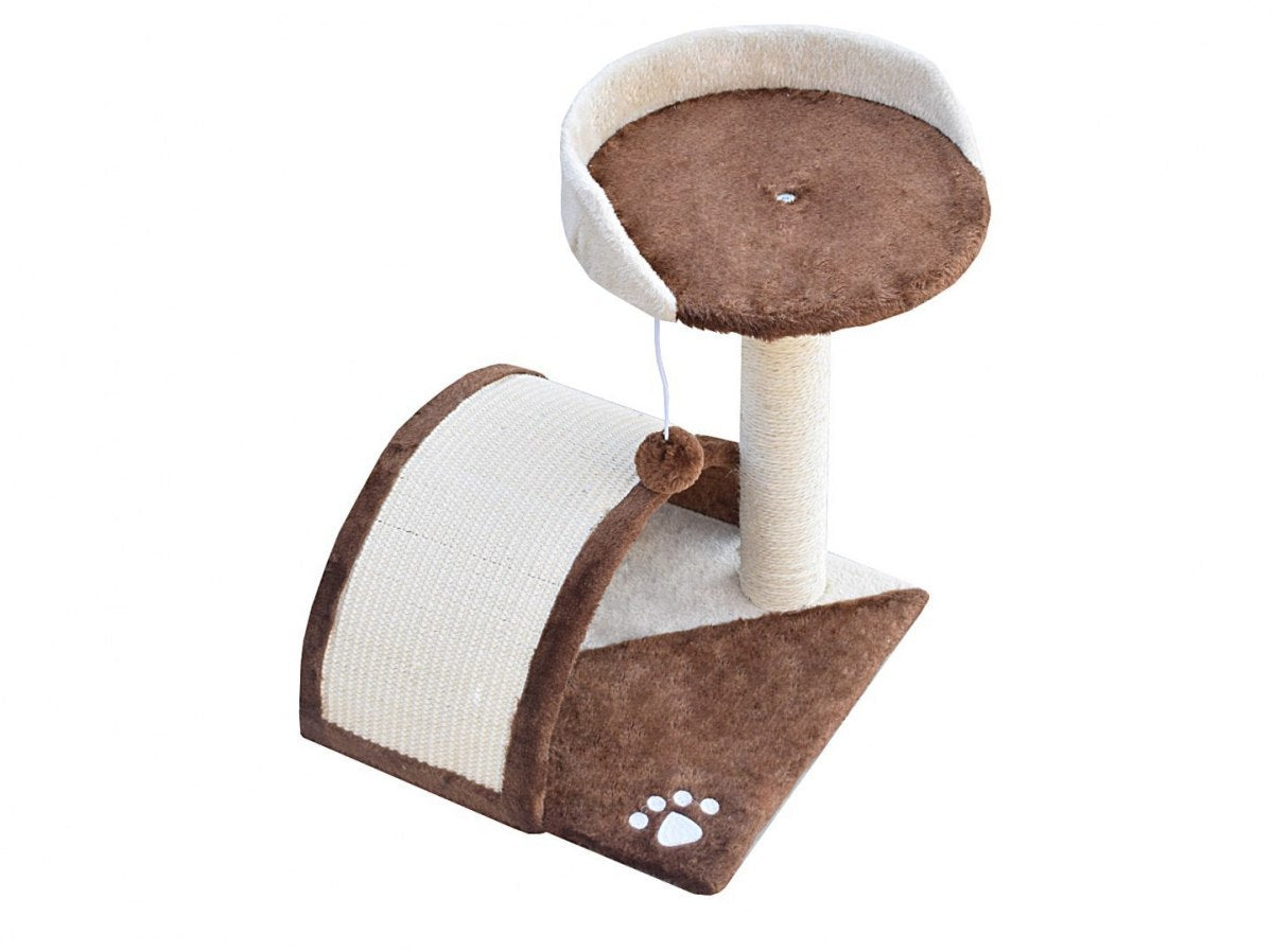 DRAPAK DLA KOTA MAY LEGOWISKO SUPEK BUDKA HAMAK BRĄZOWY 43 cm