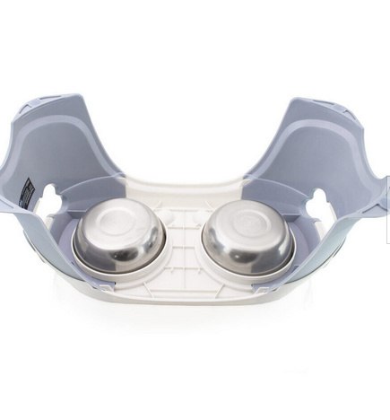 Miska dla psa - podwójna stalowa podwyższona