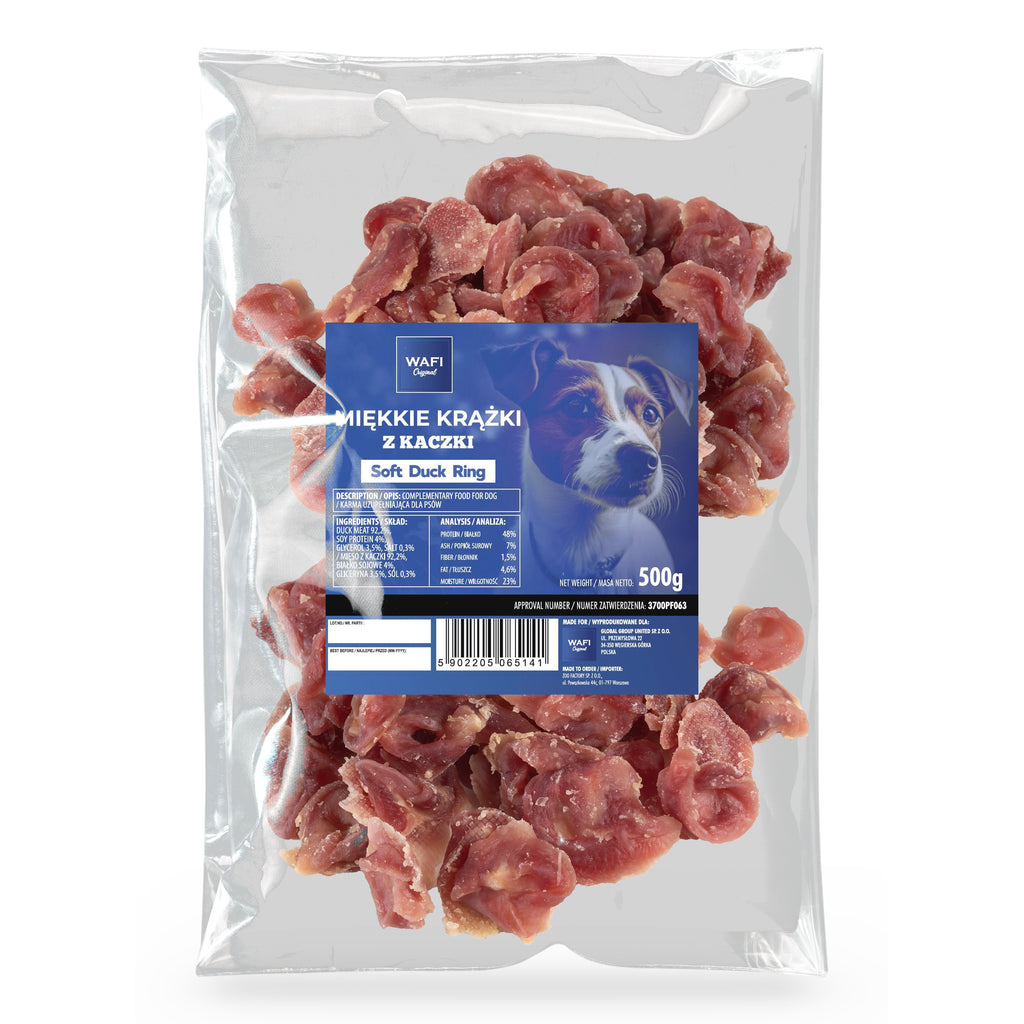 WAFI MIĘKKIE KRĄŻKI Z KACZKI 500g
